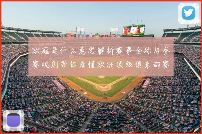欧冠是什么意思解析赛事全称与参赛规则带你看懂欧洲顶级俱乐部赛事